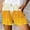 Yellow, variant on HAIJIE Swim Board Shorts Comfy Drawstring Casual Elastic Waist Womens Board Shorts for Women High Waisted Beach Swimwear Bottoms Bathing Trunks with Liner