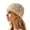 Beige, variant on Solid Color Hollow Out Sequined Fishnet Head Cap, Elastic Hand Knit Cotton Hair Turban, Multi-Color Women Beach Vacation Club Fashion Styling Headwear Pink One Size