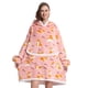 thumbnail image 4 of Sudadera con capucha de gran tamaño Wearale con manta de franela Sherpa polar cálida y suave para invierno para niños y adultos, jersey cómodo, 4 of 6