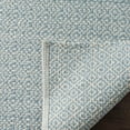 thumbnail image 4 of SAFAVIEH Montauk Audra Geometric Cotton Runner Rug, Ivory/Light Blue, 2'3" x 7', 4 of 6