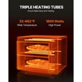 thumbnail image 3 of VEVOR Commercial Pizza Oven Countertop, 14" Double Deck Layer, Stainless Steel Electric Pizza Oven with Stone and Handle, Multipurpose Indoor Pizza Maker for Restaurant Home Pretzels Baked, 3 of 9