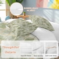 thumbnail image 2 of 3 Piece Sage Green Geometric Duvet Cover Set Twin Size, Microfiber Comforter/Quilt Cover with Corner Ties and 2 Pillowcases, Modern Morocco Abstract Art All Season Soft Bedding with Zipper Closure, 2 of 8