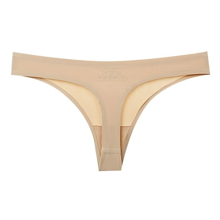 Audhol Cotton Thongs for Women! Womens Underwear Cotton Bikini Panties Lace Soft Hipster Panty Ladies Stretch Full Briefs Underwear Women Pack Khaki L