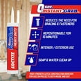 thumbnail image 4 of Loctite Power Grab Express Heavy Duty Construction Adhesive, 9 fl. oz., 4 of 8