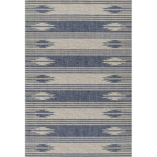 Momeni Tapis Intérieur/extérieur de Transition de la Côte Bleu, 33" X 5