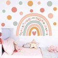 thumbnail image 3 of Pegatinas de pared de arcoíris, vinilo bohemio de lunares, calcomanía de pared para habitación de niños, guardería, sala de juegos, decoración de aula, Mural, 3 of 5