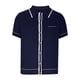 thumbnail image 5 of Playera Elvqul para Caballero Azul Marino Casuales Manga Corta sin Estampado Solapa, 5 of 6
