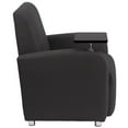 thumbnail image 3 of Gray Fabric Guest Chair with Tablet Arm and Chrome Legs, 3 of 9