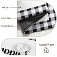 thumbnail image 6 of Plaid Easter Area Rugs 6'x9', Washable Small Throw Rugs for Kitchen Dining room, Bunny Black White Checkered Farmhouse Indoor Outdoor Rug Non-Slip Low Pile Carpet Runner Reversible Floor Mats, 6 of 8