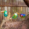 thumbnail image 2 of A Set Of 3 Colorful Metal Glass Handicrafts Ornaments Outdoor Courtyard Garden Decorations, 2 of 9