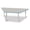 Gray/Coastal Blue, variant on Trapezoid Activity Tables - 30" X 60", Mobile - Gray/Green/Gray