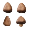thumbnail image 1 of 4 piezas de ganchos de madera para montaje en pared, perillas para gabinete, manijas de madera livianas, madera Triángulo, 1 of 9
