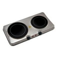 thumbnail image 3 of MegaChef Portable Dual Vitro-Ceramic Infrared Cooktop, 3 of 7