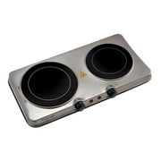 MegaChef Portable Dual Vitro-Ceramic Infrared Cooktop