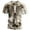 Khaki, variant on Men's Casual Short Sleeve Pocket T-Shirt with Embossed Bone Pattern for Stylish Dressing and Everyday Comfort