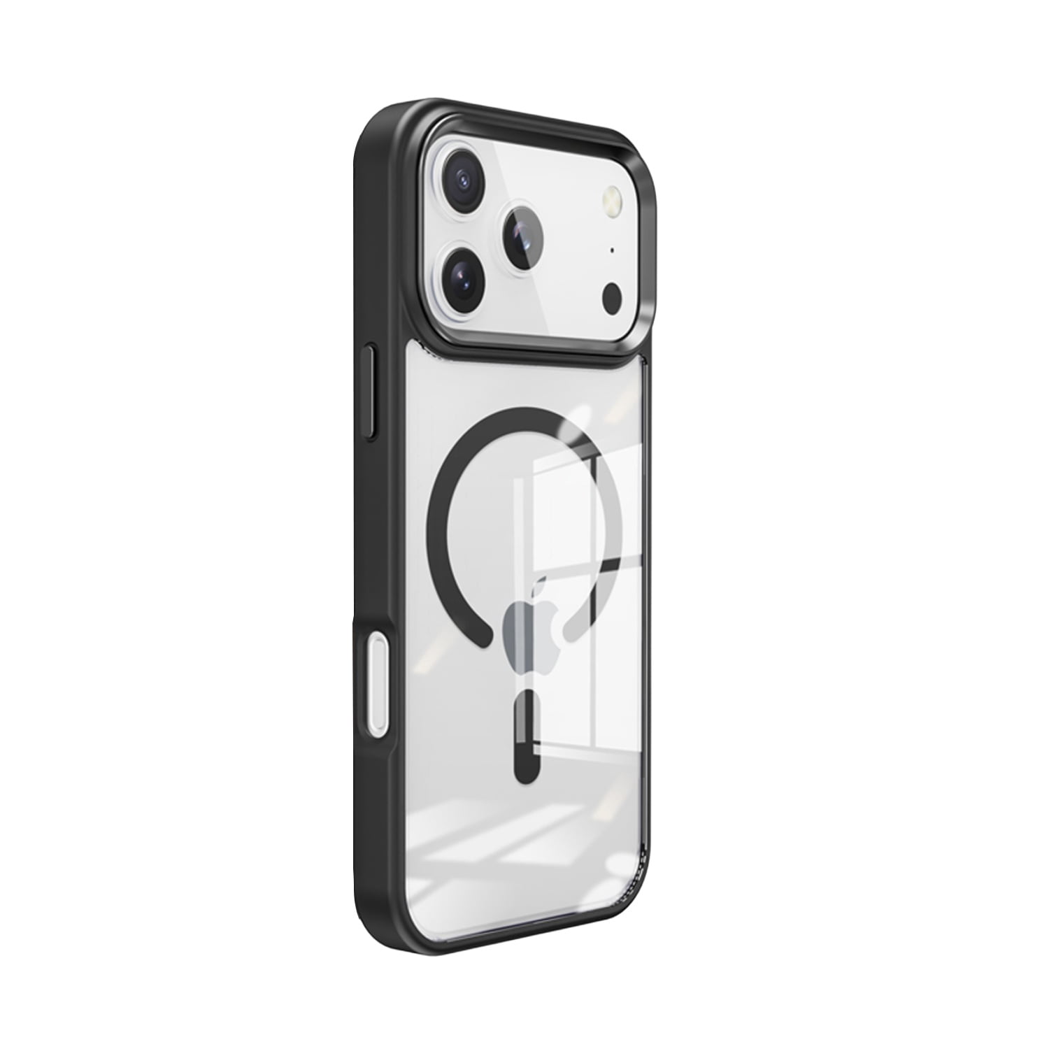 Metal Wireless Charging Case for iPhone 17 Pro Max - Black