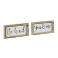 thumbnail image 6 of DecMode Indoor Brown Metal Farmhouse Sign Wall Decor, Set of 2, 6 of 9