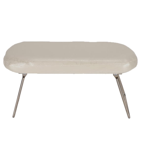 Yajisi PU Leather Manicure Hand Pillow, Foldable Arm Rest with Stainless Steel Bracket for Nail Art Salon, 11.81" x 4.72" x 2.36"