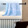 thumbnail image 4 of ANQIDI Wall Mounted Tri-Fold Drying Rack Balcony Adjustable 360° Rotating Hanger with Towel Bar, 4 of 11