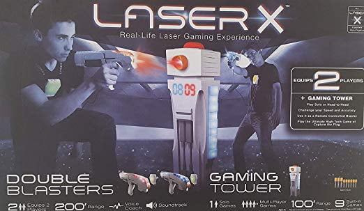 Laser X Real-Life Laser Gaming Experience Double Blasters Gaming Tower New 