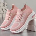 thumbnail image 5 of AUDeals Women's Wide Toe Box Shoes, Extra Wide Air Cushion Sneakers with Lightweight Breathable Comfort for Gym and Training (Red, 7.5), 5 of 9
