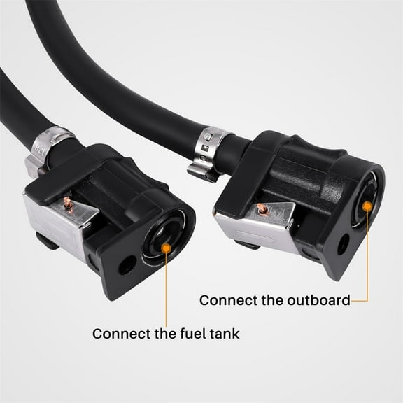 1x 9.84ft Fuel Hose Line Assembly For Yamaha Mariner 4-200hp Outboard Boat Motor