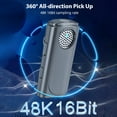 thumbnail image 5 of 2.4GHz Wireless Lavalier Microphone Kit with 2 Transmitters, 1 Receiver & Charging Case - Omnidirectional, 20m Range, Lightning Connector for iOS Devices, 6-8h Runtime, ABS Material, Low Latency, 5 of 5