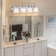thumbnail image 2 of 4-Light 25.49 inch Brushed Nickel Vanity Light Fixtures, 2 of 9
