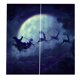 thumbnail image 5 of Cortina de Navidad 2x persianas de cortinas de puerta de ventana con temática de Navidad para la decoración de Navidad 22 # 22 # Magideal Cortina de Navidad, 5 of 5