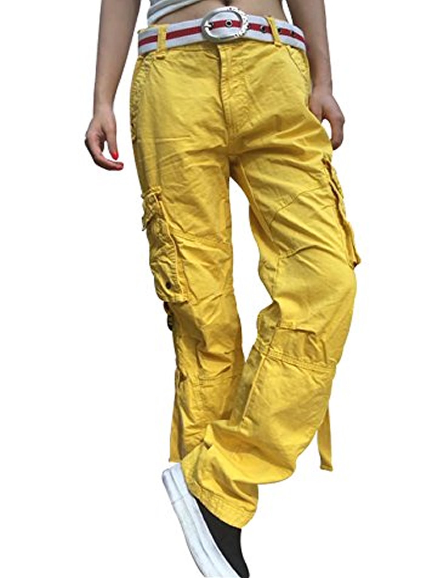 yellow military pants