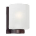 thumbnail image 3 of Mona 1-Light Antique Bronze Bath Light Brushed Nickel 1-Light Nickel Brushed Under 12 Inches, 3 of 5