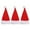 Red-3Pcs, variant on Mini Santa Hats, Red Small Santa Hat Covers, Multi Purpose for Wine Bottle Decor, Silverware Holder & Lollipop Wrap, Ideal for Xmas Dinner, Wedding Party & DIY Craft Supplies,Red-3Pcs