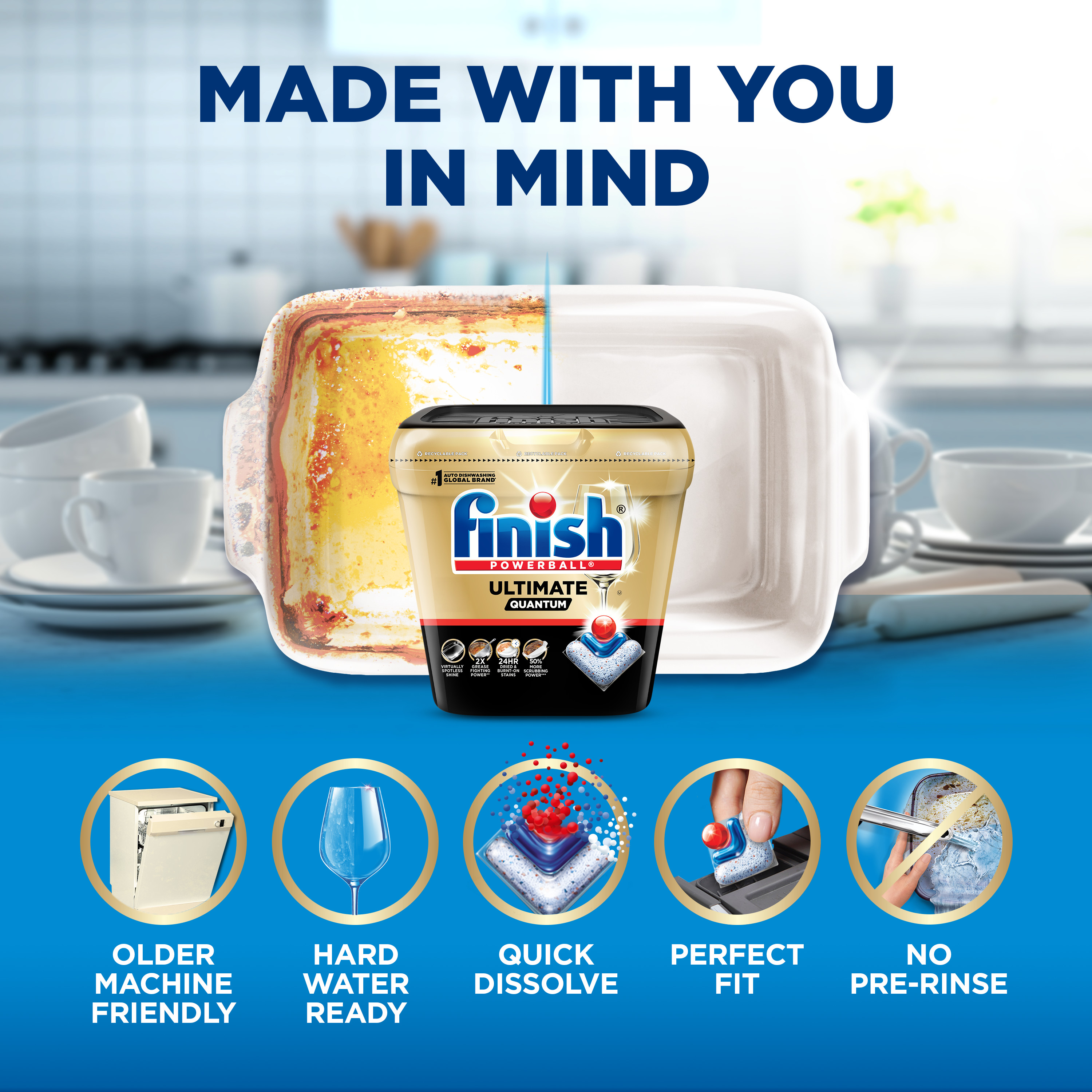 Finish Ultimate Quantum Dishwasher Pods, 38 Count photo 6