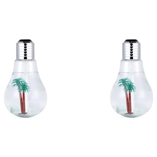 Humidificador de aire Bearachild con bombilla 400ml 2W LED Difusor de Aroma Color Oro Plata
