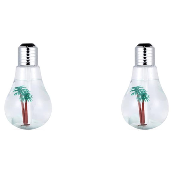 Humidificador de aire Bearachild con bombilla 400ml 2W LED Difusor de Aroma Color Oro Plata