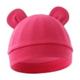 thumbnail image 6 of NOKIO Toddler Stretchy Hat Girls' Lightweight Hat Toddler Boneless Hat Toddler Seamless Cap Baby Hat Bear Ears Caps Baby Boy Girl Toddler Hats Caps For 0-6 Months, 6 of 8