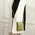 thumbnail image 4 of Bolso vertical para teléfono móvil de Pu, bolso bandolera de cuero suave Retro informal para mujer, 4 of 5