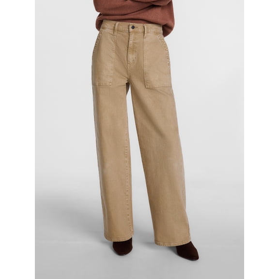 Scenario Women's High Rise Utility Jeans, 31" Regular and 29" Short Inseam, Sizes 0-20