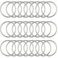 thumbnail image 1 of WHEANG Hooks for Hanging 24Pcs Shower Curtain Rings Rustproof Decorative Shower Curtain Hooks Metal Round Shower Ring Hooks for Bathroom Shower Rod 2 Inch Silver One Size Silver, 1 of 8