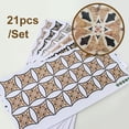 thumbnail image 3 of leyfeng 21 Uds. Pegatinas de azulejo de cerámica de PVC autoadhesivo europeo, pegatina de pared de suelo impermeable, Diagonal para cocina y hogar, 3 of 8