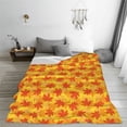 thumbnail image 5 of Pofeuu fall retro maple leaf Print Ultra-Soft Micro Fleece Blanket,for Bed Or Sofa,All Season Throw Blankets Flannel Blanket-60"x50", 5 of 7