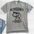 thumbnail image 2 of Weimaraner Dad, Unisex Men's Shirt, Weimaraner Owner, Funny Dog Dad Gift, Dark Heather Gray, 3X-Large, 2 of 6