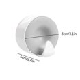 thumbnail image 2 of Gancho de pared adhesivo sin perforaciones, colgador multifuncional sin costuras para auriculares, toallas, ropa, 8x6cm, diseño decorativo de plástico en forma de L, fácil de instalar, sin, 2 of 7