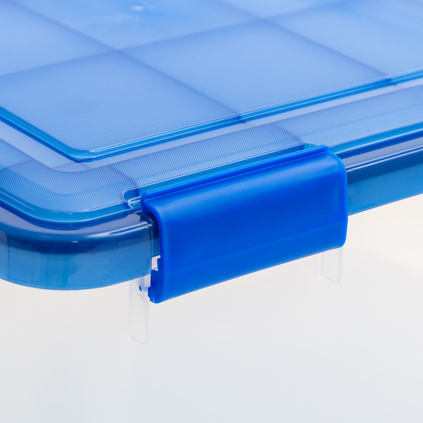 IRIS 30 Qt. Plastic Storage Bins with Sealed Lids, Clear Gasket Box, Airtight Containers 4Pk