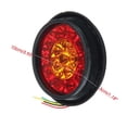 thumbnail image 3 of luces traseras de 16 LED de doble color con anillo de goma para camión, luz trasera redonda, roja y amarilla, 3 of 5