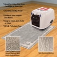 thumbnail image 3 of Petmaker, Cat Litter Mat With Paw Design, Gray, 3 of 7