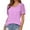 Purple, variant on Fesfesfes Women Shirts Womens Summer Tops V Neck T Shirts Puff Sleeve Tops Loose Casual Tshirts Short Sleeve Shirts for Women XL(US:10)