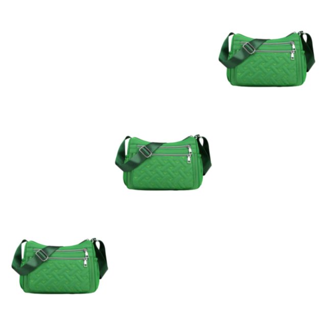 Baohd Polyester Crossbody Bag With Premiun Large Capacity And Multiple Occations Messenger Bag Gift green 3Set