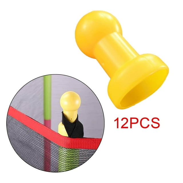 pitrice Capuchons de Poteau d'Enceinte de Trampoline avec Vis, 12 Pcs Capuchons de Poteau d'Enceinte de Trampoline