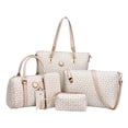 thumbnail image 3 of 6 piezas de bolsos Set Totes Satchels Bag Bolsos de hombro Key Zulema Bolsos de hombro Monedero Clutch, 3 of 8